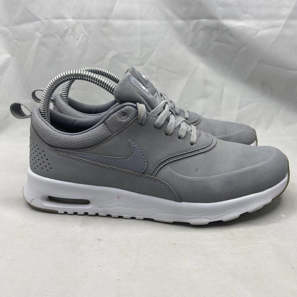 Nike Air Max Thea Premium Running Stealth Pure Platinum Gray White Women’s Sz 8